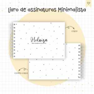 Livro de Assinaturas Minimalista | Arquivo Digital