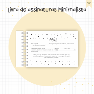 Livro de Assinaturas Minimalista | Arquivo Digital